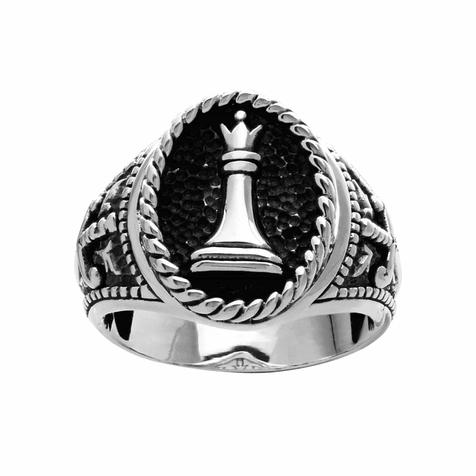 Chess Queen Ring - Silver Phantom Jewelry