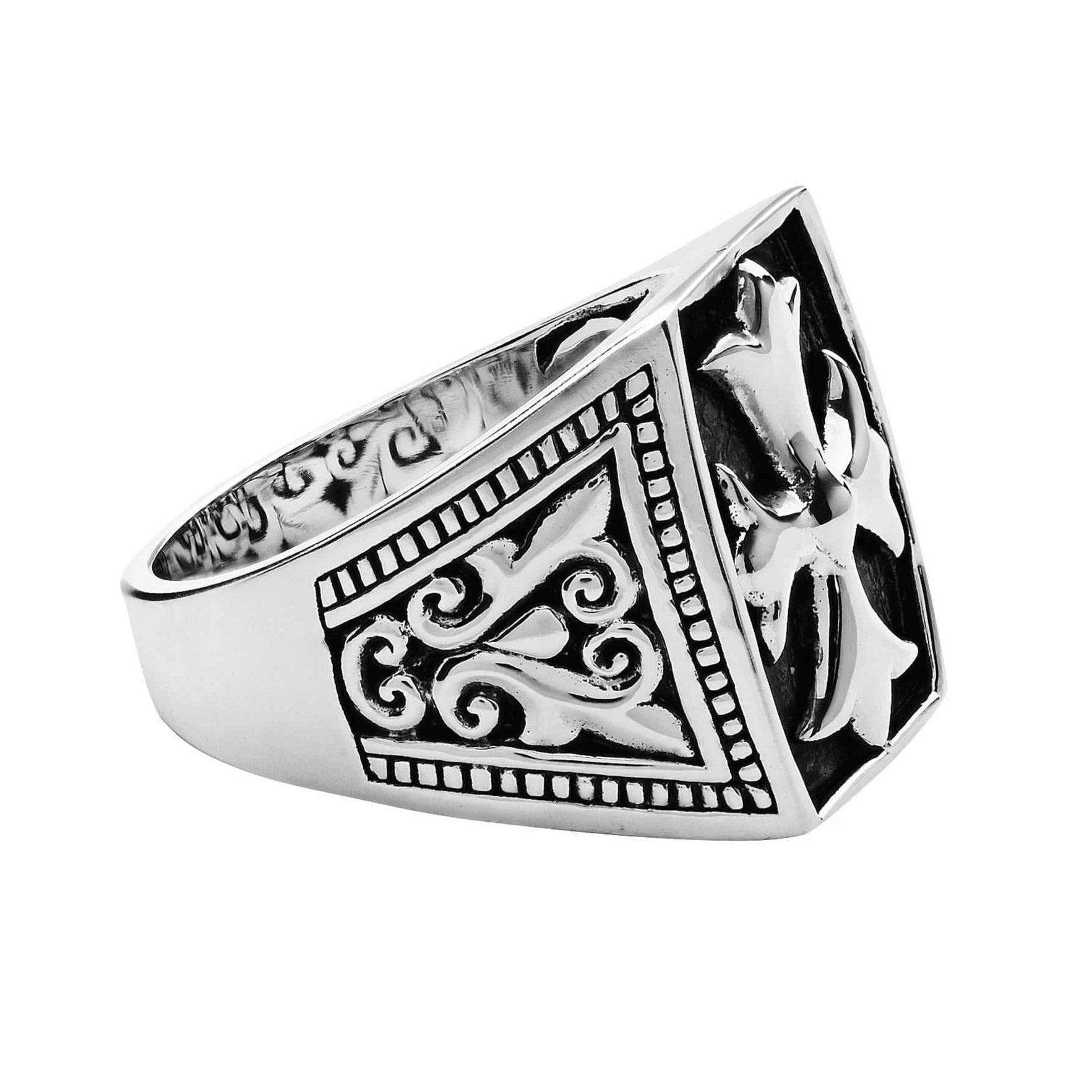 Cross Patonce Ring - Silver Phantom Jewelry