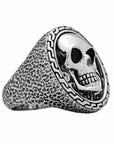 Skull Emblem Ring - Silver Phantom Jewelry