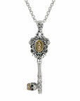 Calavera Virgin Mary Key Necklace