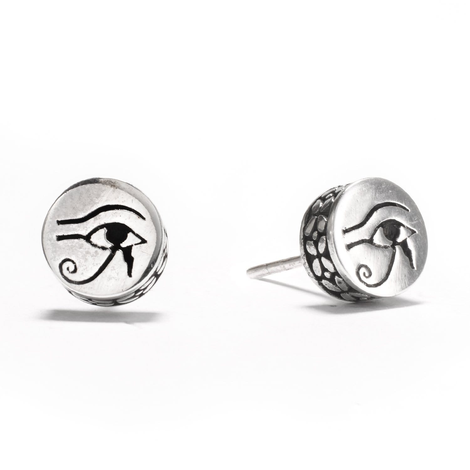 Eye of Horus Earrings - Silver Phantom Jewelry